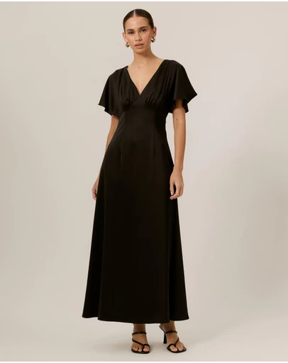 Tussah - Genevieve Satin Midi Dress