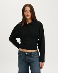 Cotton On - Everyday Smooth Polo Long Sleeve
