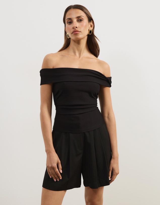 Atmos&Here - Ophira Off Shoulder Ponte Structured Top