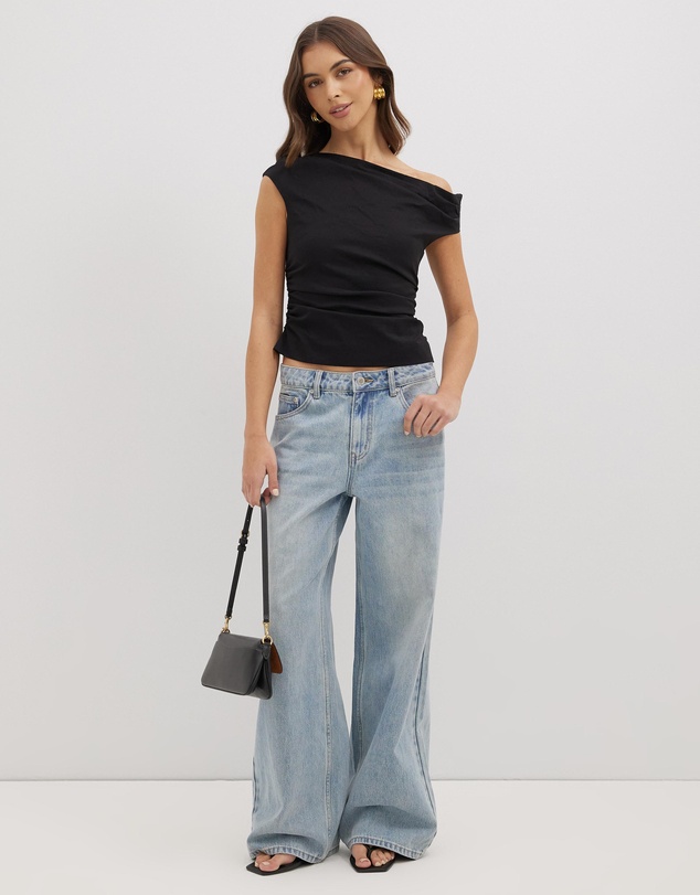 Dazie - Darling Delight Off Shoulder Top