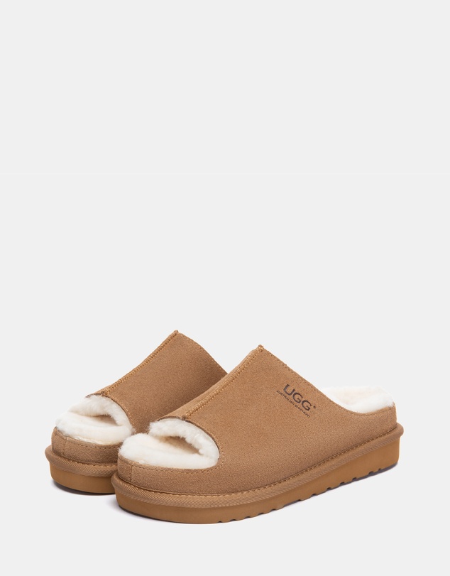 EVERAU - Australian Shepherd Ugg Colven Cow Suede Upper Loafer Oxfords Flats