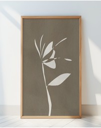 Olive et Oriel - Muted Petals No 6 by Shatha Al Dafai Art Print