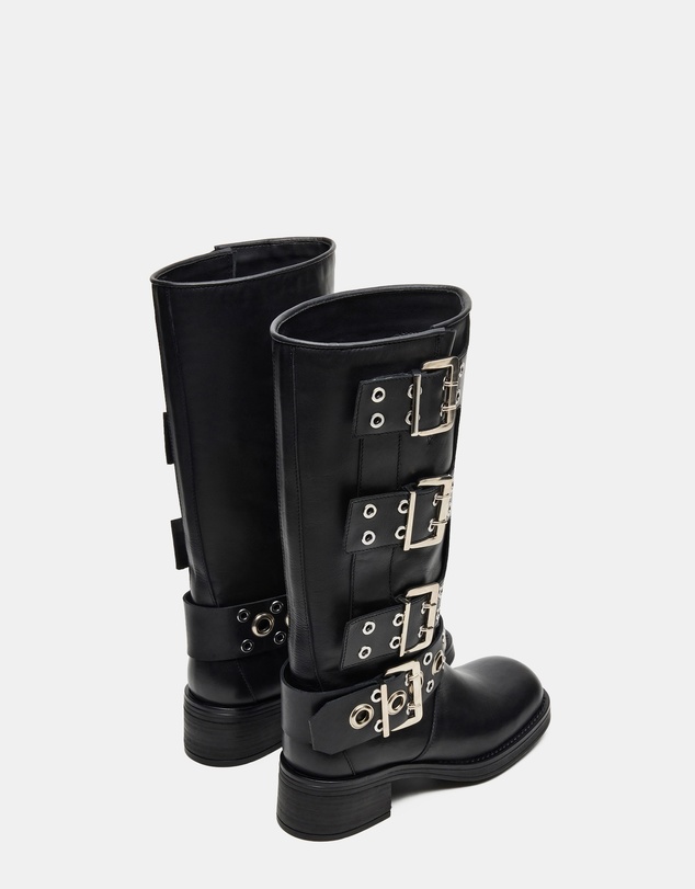 Steve Madden - Rampage Black Leather Boots
