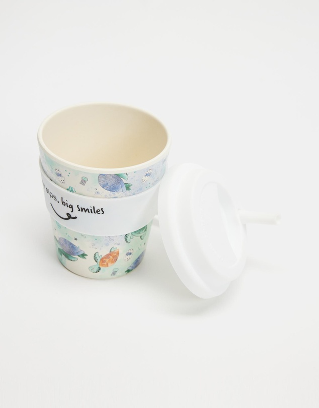 itti bitti - 240ml Reusable Baby Cino Cup With 1 Straws - Crush