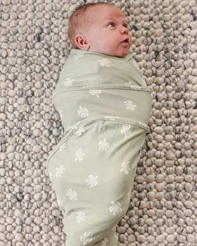 Kynd Baby - Large Stretchy Swaddle in Turtle