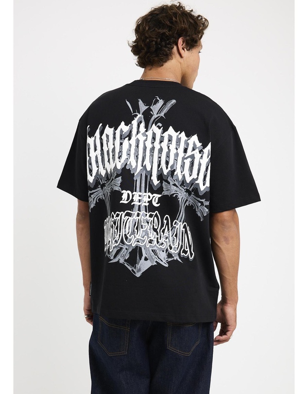 Black Noise White Rain - Shield T-Shirt
