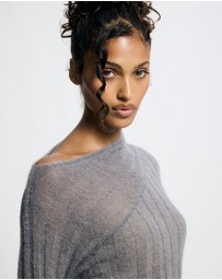 Lover - Seraphine Mohair Blend Sheer Jumper