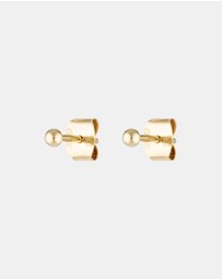 Luna Rae - Solid Gold - Mini Half Sphere Studs