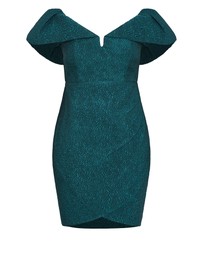 City Chic - Jez Puff Sleeve Mini Dress