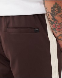 Zanerobe - Stitched Football Trackpant Dk Choc