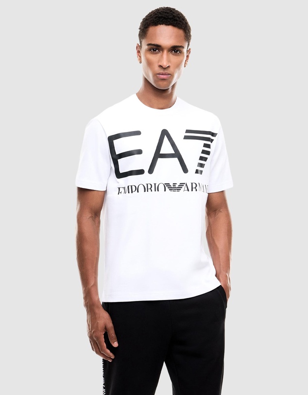 Emporio Armani EA7 - SS Train Logo Series M Oversize Logo Tee