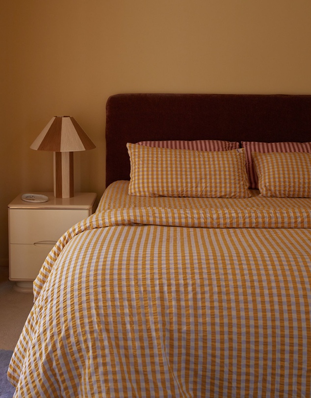 Mosey Me - Mango Seersucker Quilt Cover