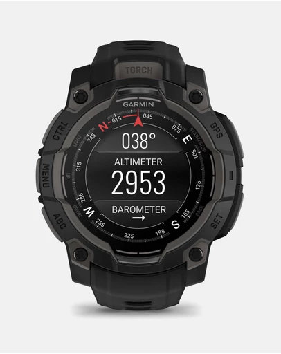 Garmin - Instinct 3 45mm AMOLED Black Bezel with Black Band