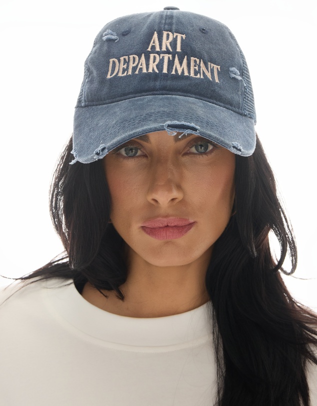 THE TALES - Destroyed Art Department Blue Trucker Cap