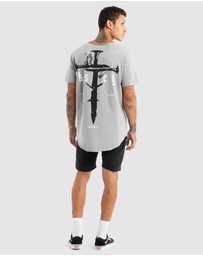 Kiss Chacey - Made Of Iron Raw Neck Tee