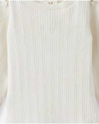 Cotton On Kids - Organic Blend Knit Long Sleeve Bubbysuit