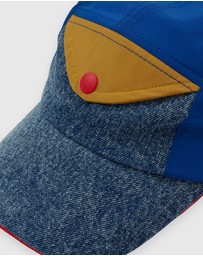 Goldie + Ace - Colour Block Vintage Denim Cap - Babies-Kids