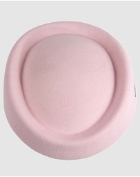 Max Alexander - Felt Pink Pillbox Hat