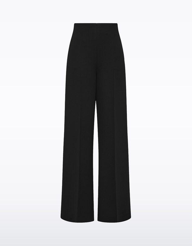 Carla Zampatti - Black Crepe High Waisted Wide Leg Pant