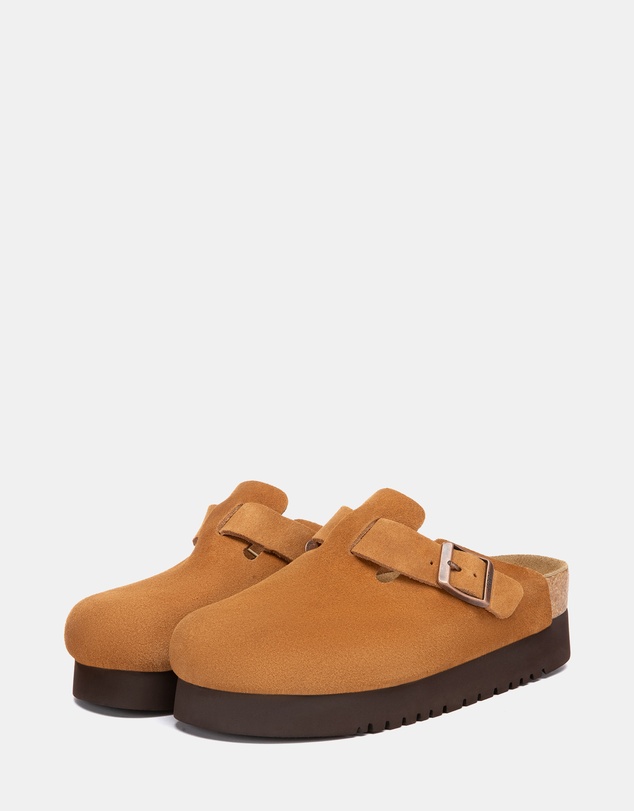 EVERAU - Australian Shepherd Ugg Berrin Platform Cow Suede Upper Loafer Oxfords Flats