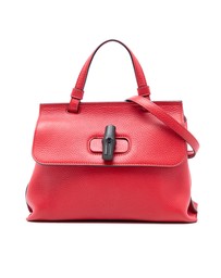 Pre-Loved by Azura Reborn - Pre-Loved Small Leather Bamboo Daily Satchel