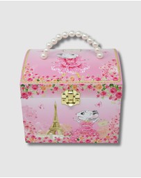 Claris The Chicest Mouse In Paris By Pink Poppy - Claris The Chicest Mouse in Paris Pearl Musical Jewellery Box