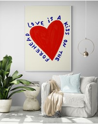 Inka Arthouse - Love Is A Kiss by Byalmaklub Art Print