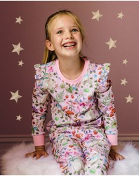 Fleur Harris - 'Forest Friends' Whimsical Sleep Set in Pink