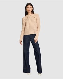 Honey and Beau - Biana Button Detail Jumper