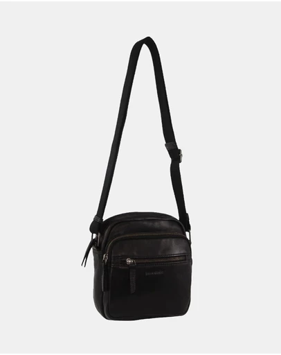 Pierre Cardin - Pierre Cardin Men's Italian Leather Crossbody Bag