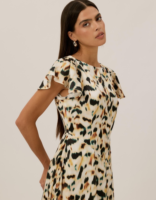 Tussah - Morgan Flutter Sleeve Midi Dress