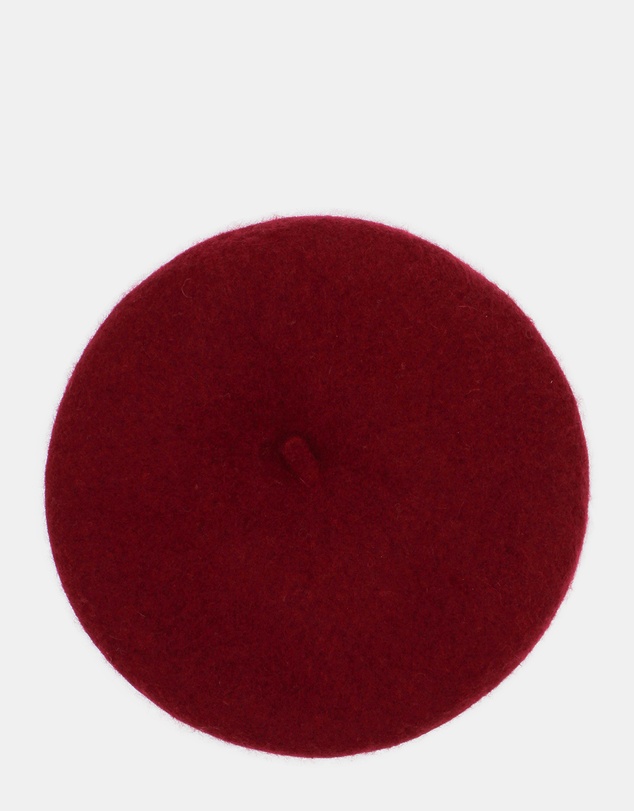 Morgan & Taylor - Lisa Wool Beret in Burgundy Red