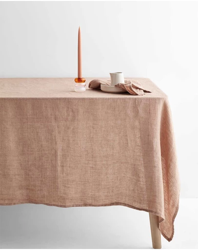 Aura Home - Vintage Pure Linen Tablecloth