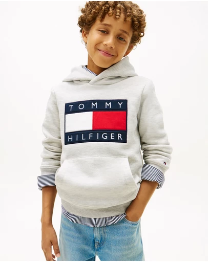 Tommy Hilfiger - Heritage Flag Badge Terry Hoody - Teens