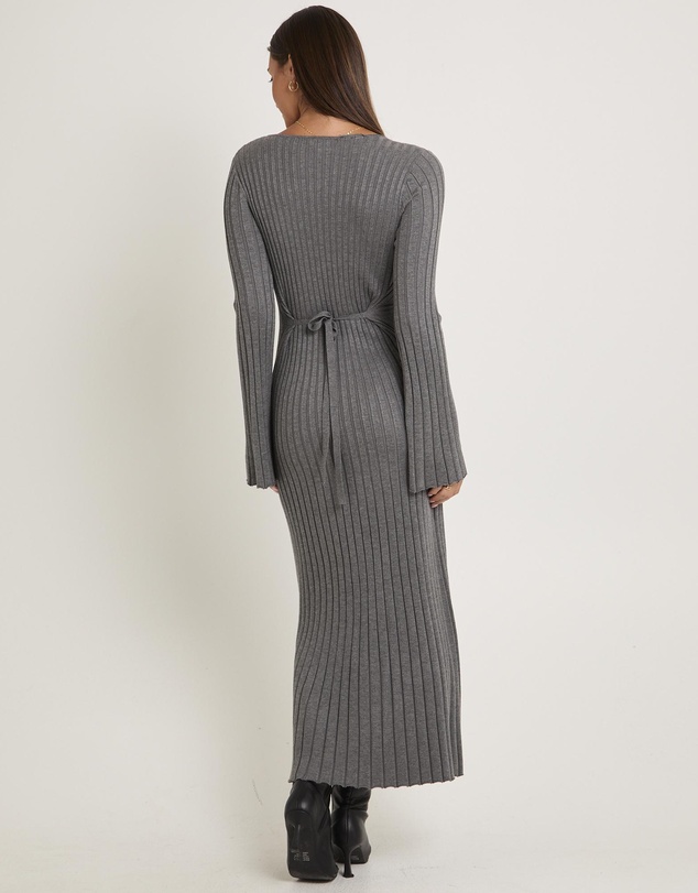 Subtitled - Sophie Long Sleeve Rib Knit Dress