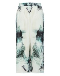 City Chic - Piper Palm Print Wide Leg Pant