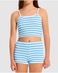 Seafolly - Textured Tankini Set - Kids