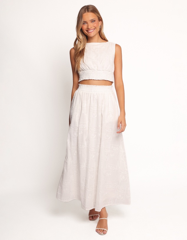 Petal & Pup - Kimora Maxi Skirt - White