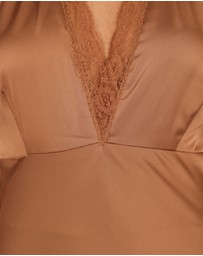 Petal & Pup - Kalina Halterneck Maxi Dress - Bronze