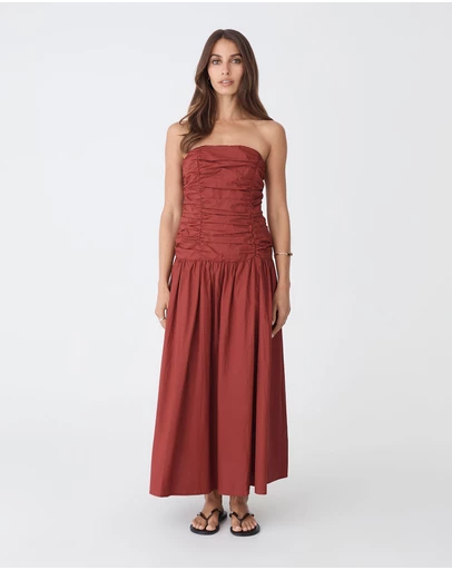 Forcast - Cathy Cotton Modal Midi Dress