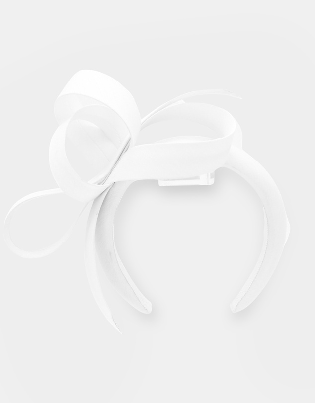 Morgan & Taylor - Mel Fascinator in White
