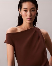 Calvin Klein - Crepe One Shoulder Top