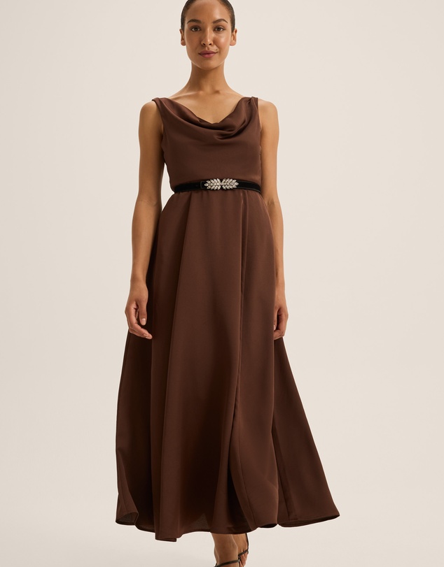 Review - Montague Cowl Neck Dress