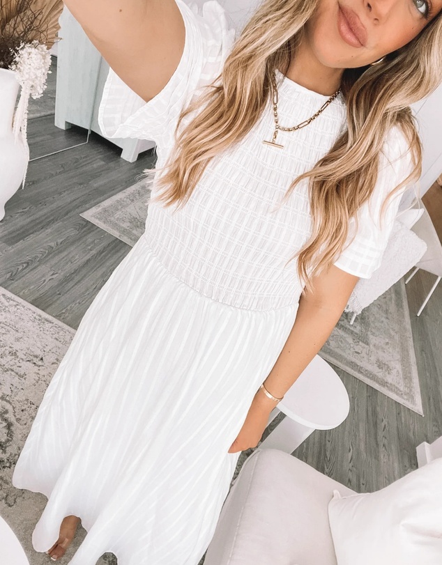 Esther & Co - Iolana Dress - White