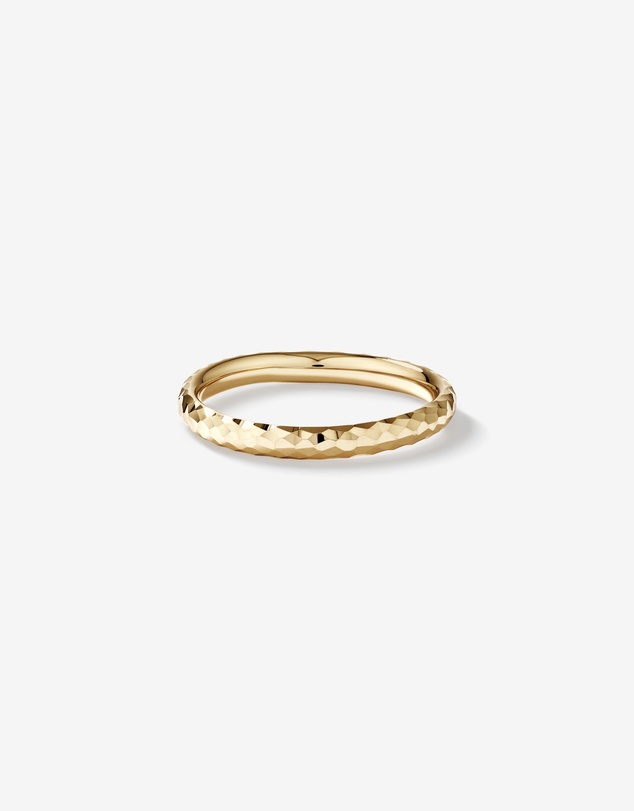 Michael Hill - Hammered Finish Ring in 10kt Yellow Gold