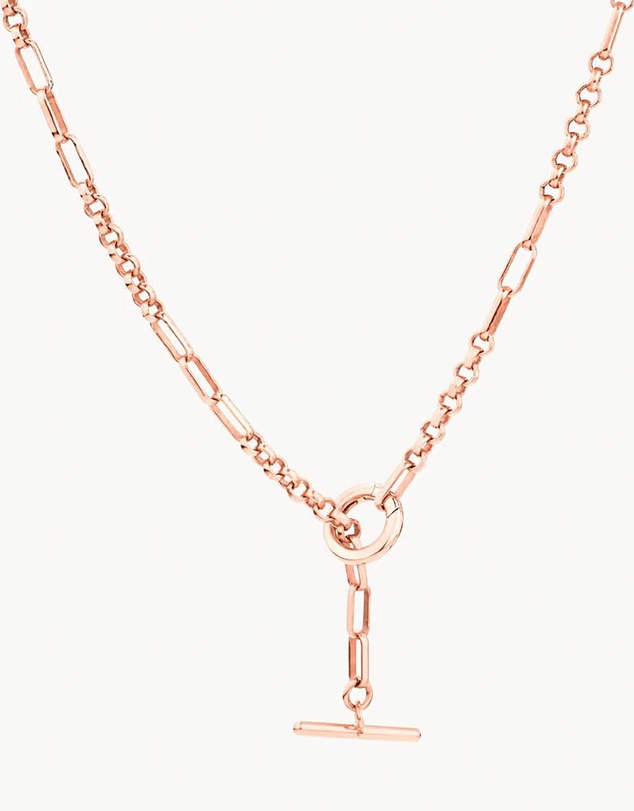 Medley Jewellery - Fob Fundamental Chain Necklace in Rose Gold
