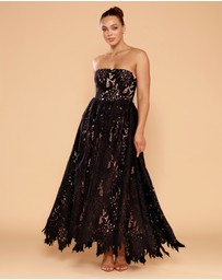 CATHERINE FERRARO - Grace Strapless Lace Gown