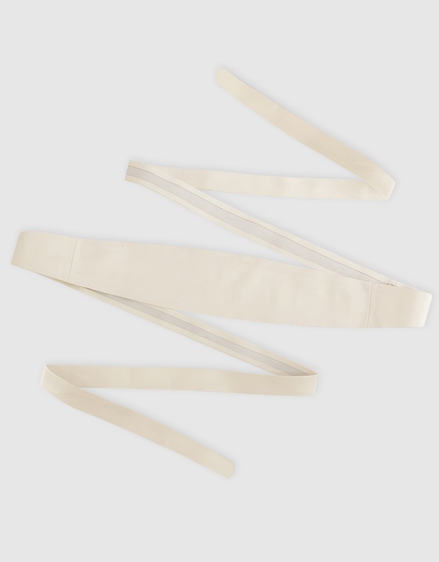 Belle & Bloom - Odyssey Soft Wrap Leather Belt - Cream
