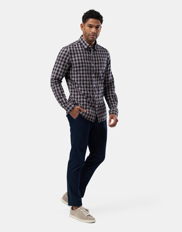 Brooksfield - Brushed Cotton/Tencel Shirt