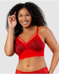 Parfait - Mia Dot Longline Padded Lace Bralette